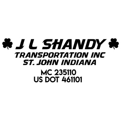 Custom Order for J.L. Shandy Transportation