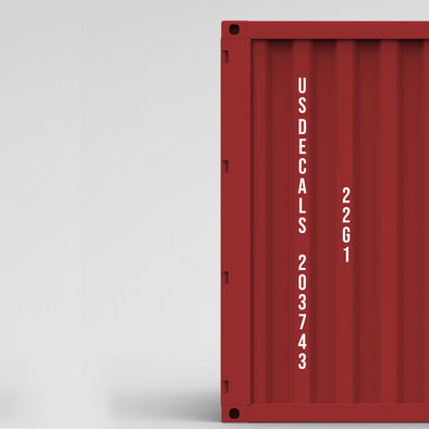 vertical shipping container decals