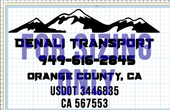 Custom Order for Denali Transport