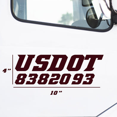 Modern USDOT Decal, 2 Pack – US Decals