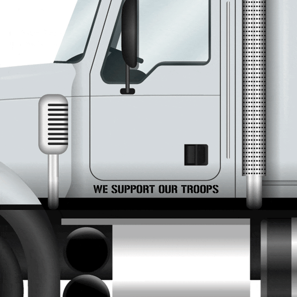 We Support Our Troops Decal