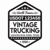 trucking company truck decal with usdot
