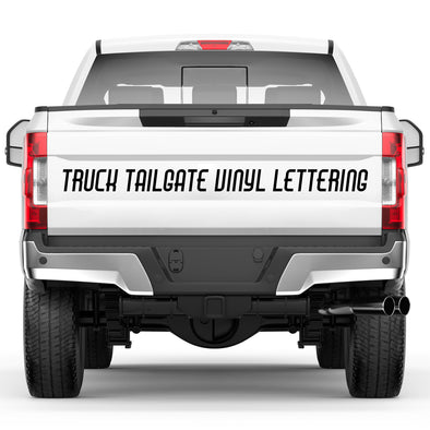 truck tailgate vinyl lettering
