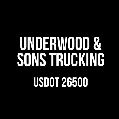 Custom Order for Underwood & Sons Trucking
