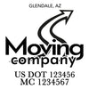company name moving road and US DOT
