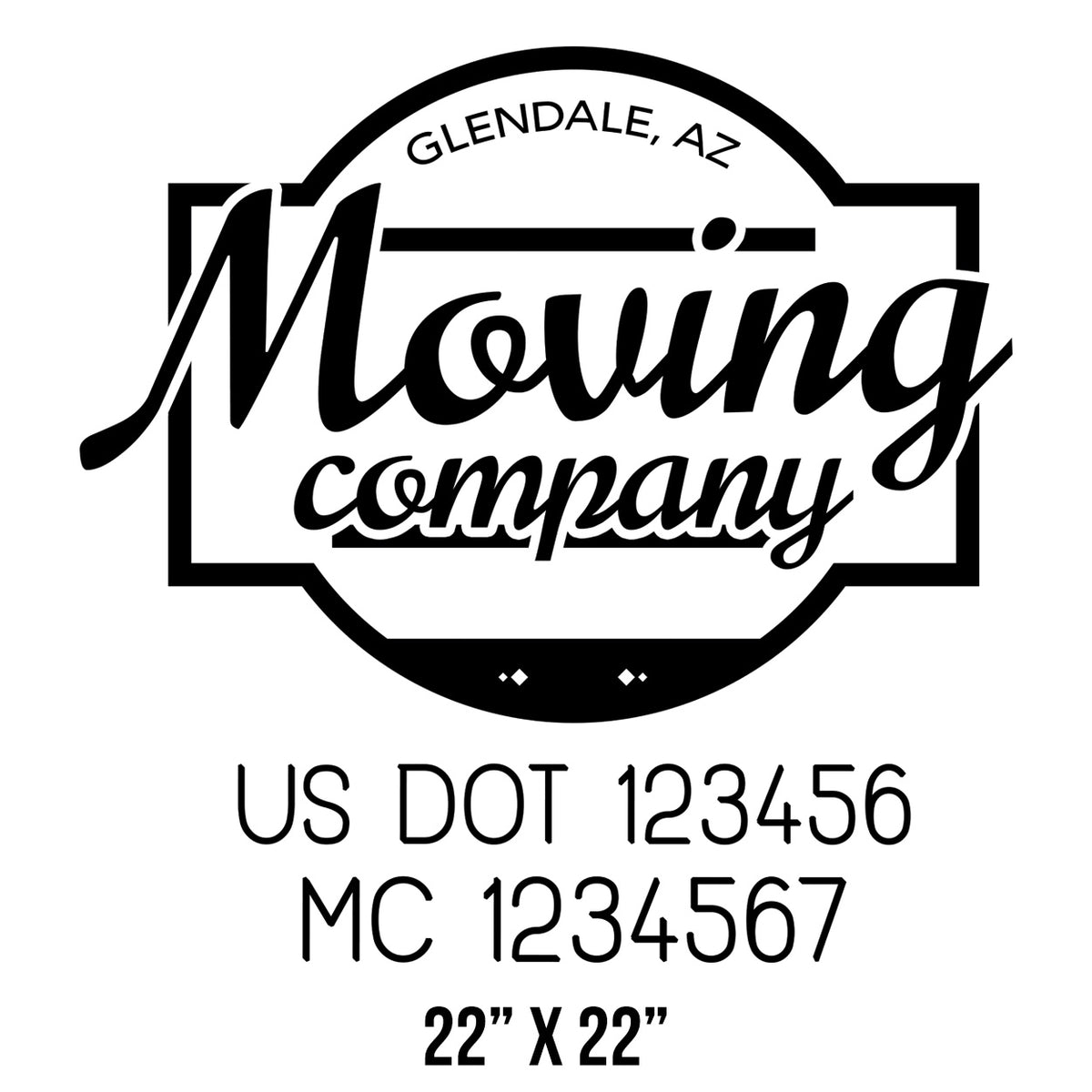 Moving Company Truck Decal, 2 Pack – US Decals