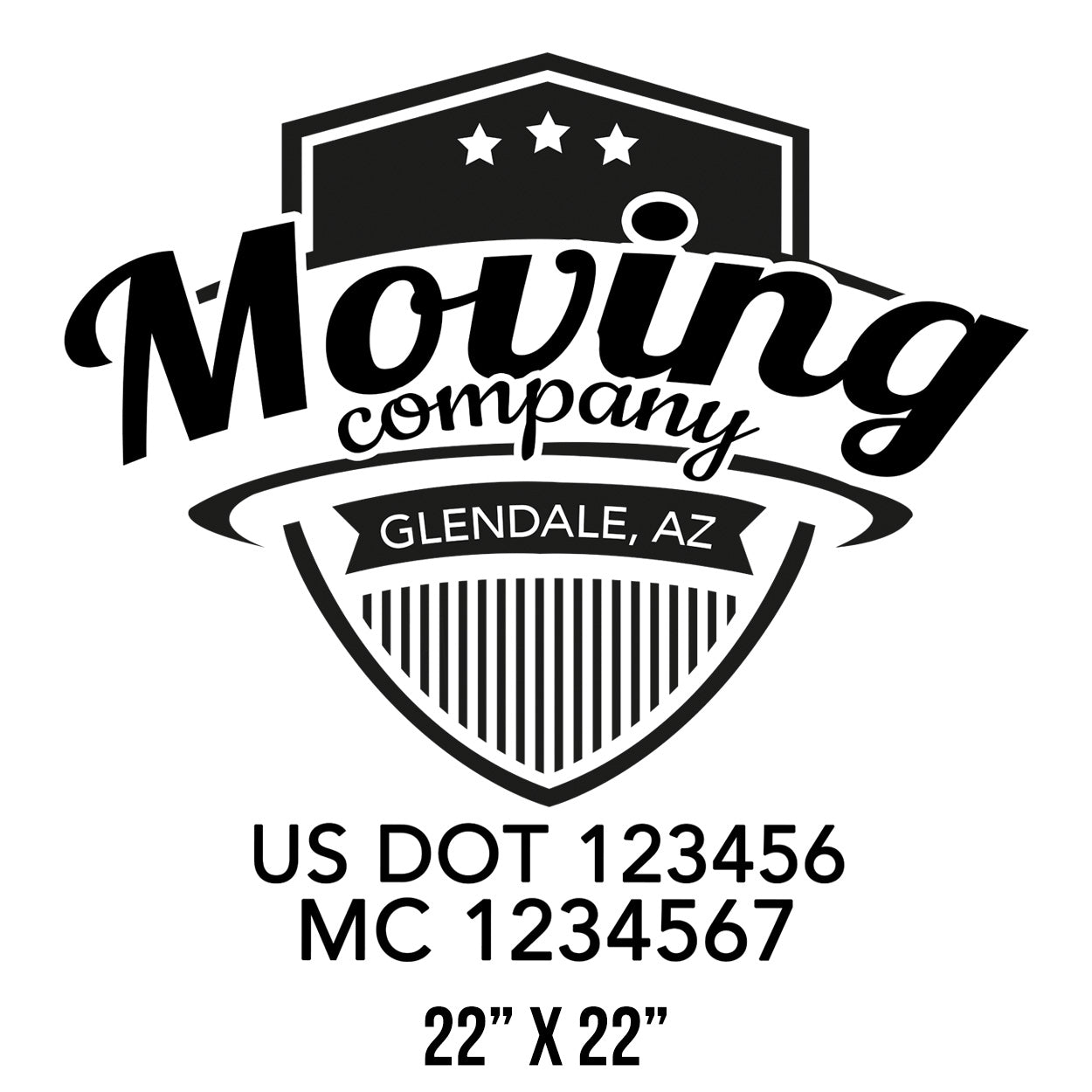 Moving Company Truck Decal, 2 Pack – US Decals