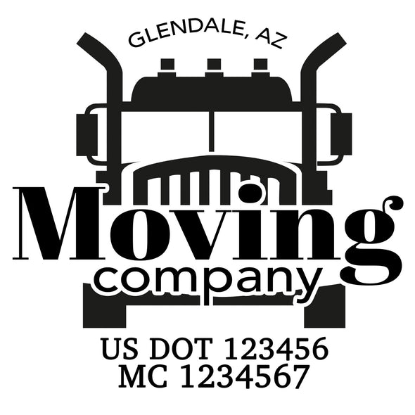 company name moving truck US DOT