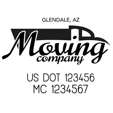 company name moving truck US DOT
