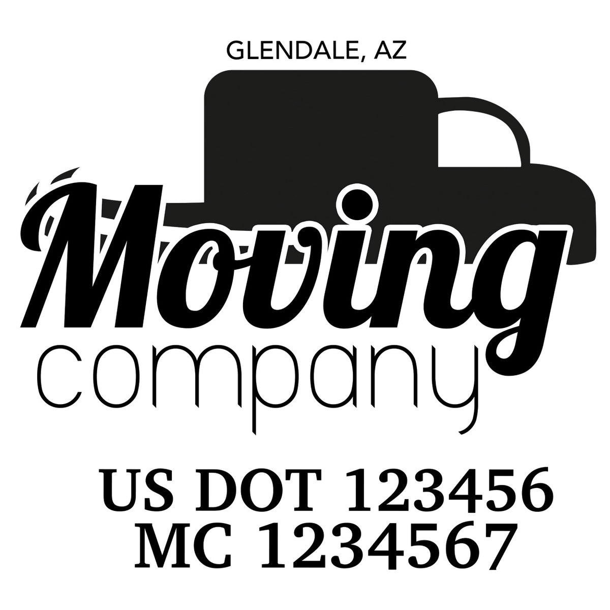 Moving Company Truck Decal, 2 Pack – US Decals