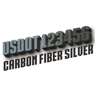 usdot decal carbon fiber