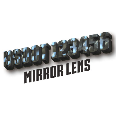 usdot decal mirror lens