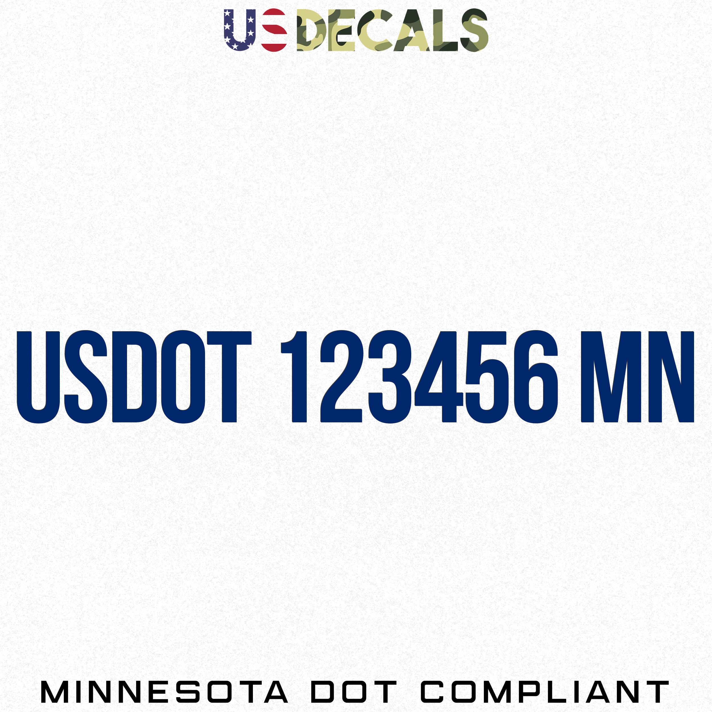 USDOT Number Decal Sticker Minnesota (MN), 2 Pack – US Decals