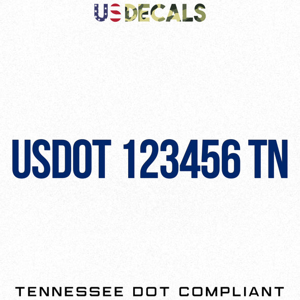 usdot decal tn Tennessee