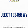 usdot decal wyoming wy