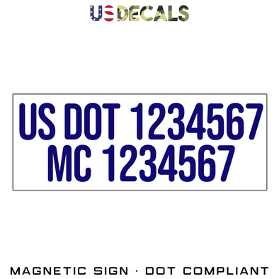 usdot & mc number magnet