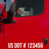 us dot number sticker decal